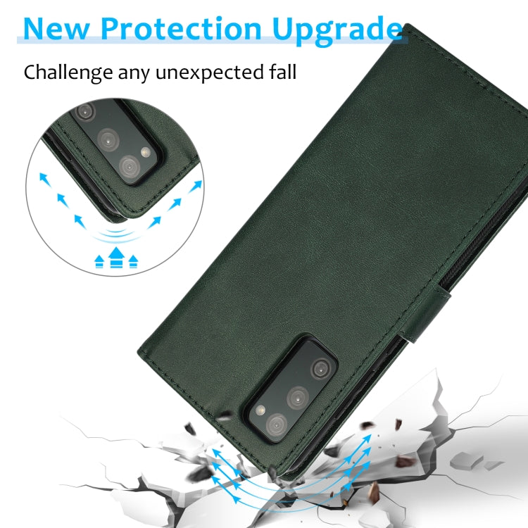 For Samsung Galaxy S20 FE Calf Texture 2 in 1 Detachable Magnetic Back Cover Horizontal Flip Leather Case with Holder & Card Slots & Wallet & Photo Frame