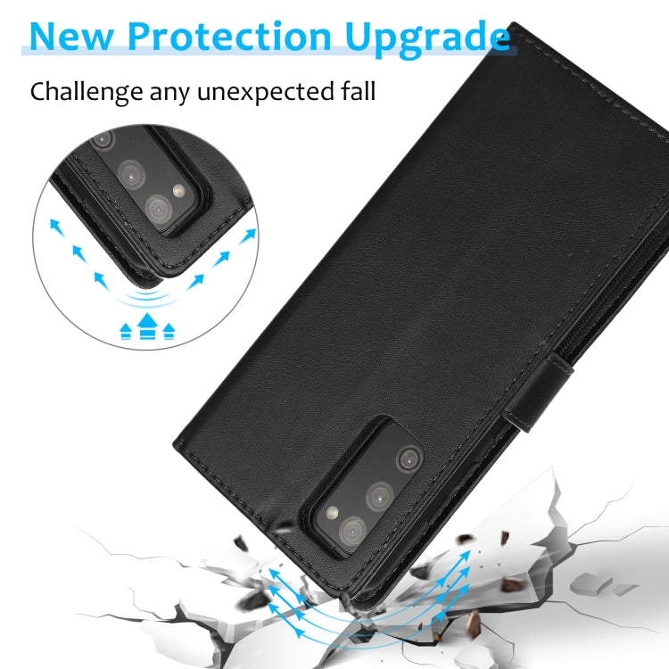 For Samsung Galaxy S20 FE Calf Texture 2 in 1 Detachable Magnetic Back Cover Horizontal Flip Leather Case with Holder & Card Slots & Wallet & Photo Frame