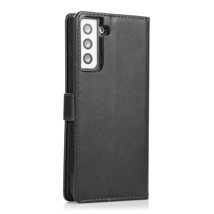 For Samsung Galaxy S21 5G Calf Texture 2 in 1 Detachable Magnetic Back Cover Horizontal Flip Leather Case with Holder & Card Slots & Wallet & Photo Frame