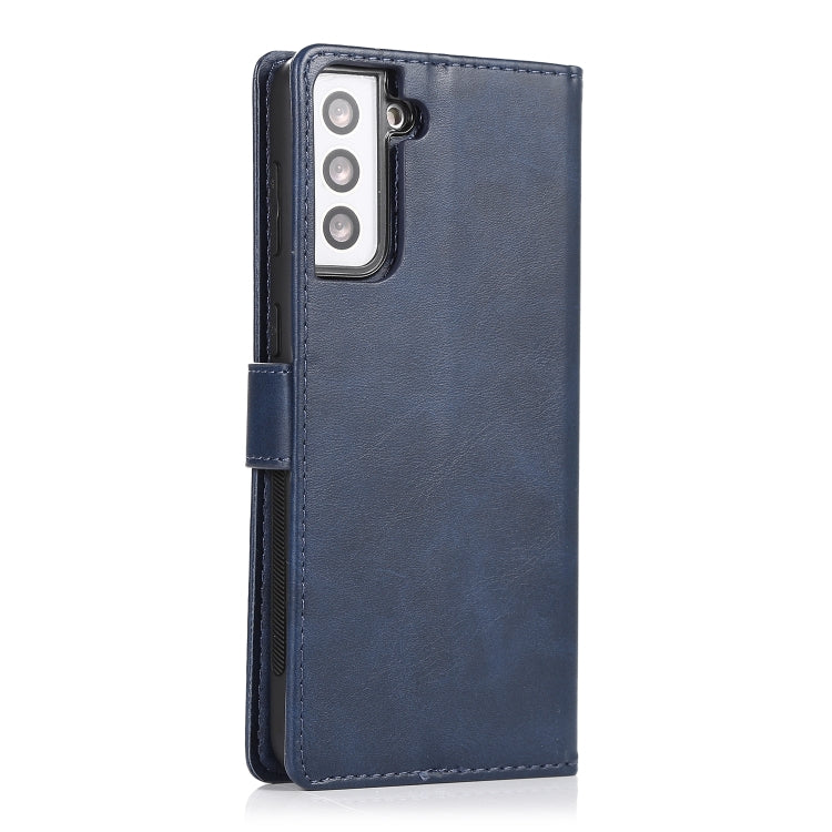 For Samsung Galaxy S21 5G Calf Texture 2 in 1 Detachable Magnetic Back Cover Horizontal Flip Leather Case with Holder & Card Slots & Wallet & Photo Frame