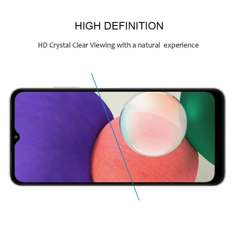 For Samsung Galaxy A22 5G 25 PCS Full Glue Full Screen Tempered Glass Film