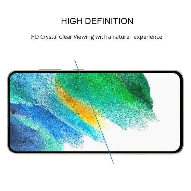 For Samsung Galaxy S21 FE 5G 25 PCS Full Glue Full Screen Tempered Glass Film