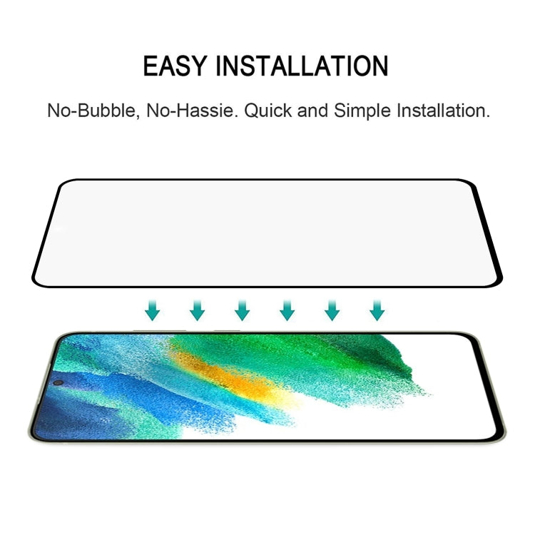 For Samsung Galaxy S21 FE 5G 25 PCS Full Glue Full Screen Tempered Glass Film