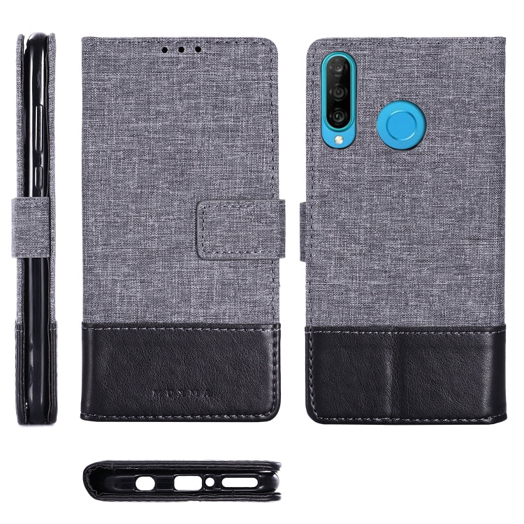 For Huawei P30 Lite MUXMA MX102 Horizontal Flip Canvas Leather Case with Stand & Card Slot & Wallet Function