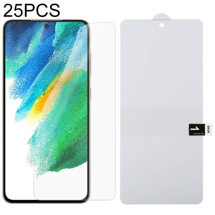 For Samsung Galaxy S21 FE 5G 25 PCS Full Screen Protector Explosion-proof Front Hydrogel Film