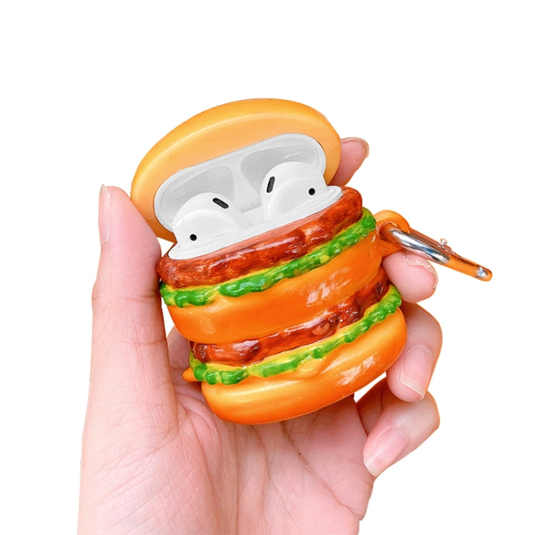 Burger Shape Silicone Wireless Earphone Protective Case For AirPods 1 / 2