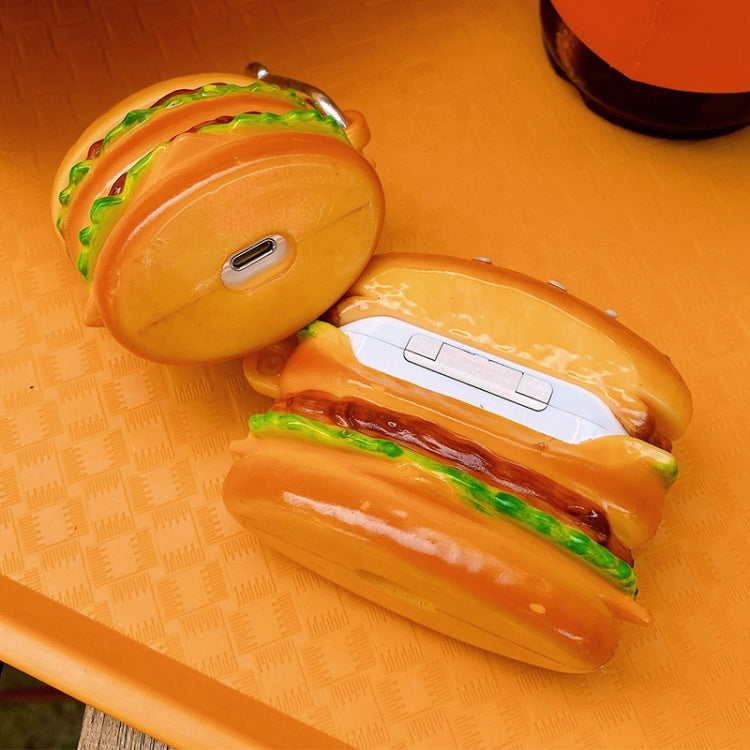 Burger Shape Silicone Wireless Earphone Protective Case For AirPods Pro