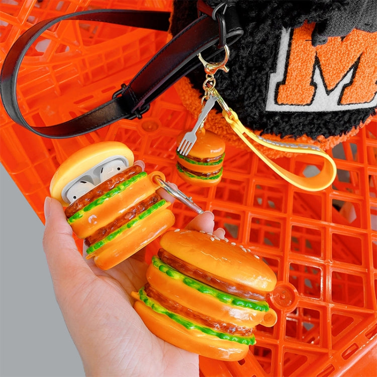 Burger Shape Silicone Wireless Earphone Protective Case For AirPods Pro