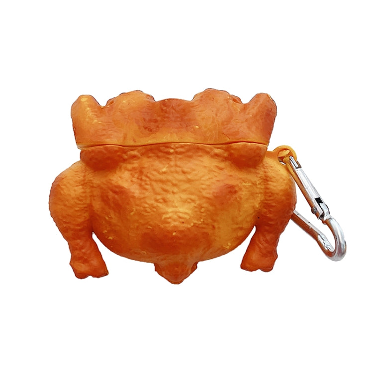 Roast Chicken Shape Silicone Wireless Earphone Protective Case with Hook Up For AirPods Pro
