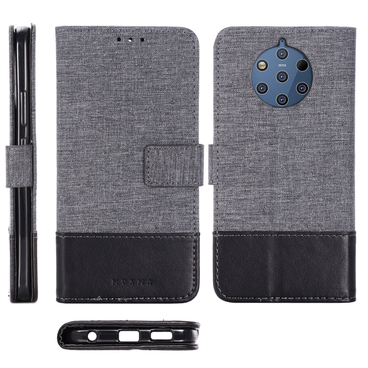 For Nokia 9 PureView MUXMA MX102 Horizontal Flip Canvas Leather Case with Stand & Card Slot & Wallet Function
