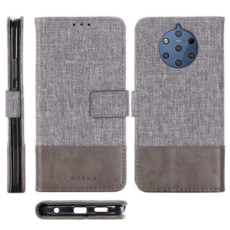 For Nokia 9 PureView MUXMA MX102 Horizontal Flip Canvas Leather Case with Stand & Card Slot & Wallet Function