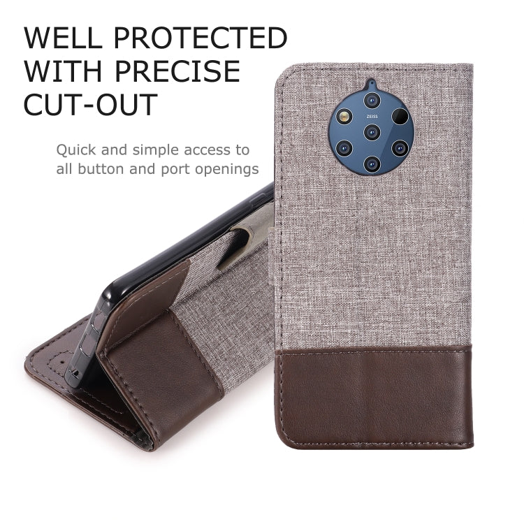 For Nokia 9 PureView MUXMA MX102 Horizontal Flip Canvas Leather Case with Stand & Card Slot & Wallet Function