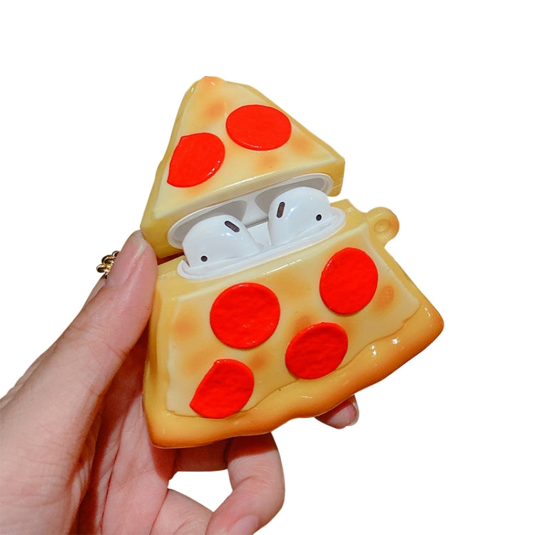 Pizza Shape Silicone Wireless Earphone Protective Case For AirPods 1 / 2