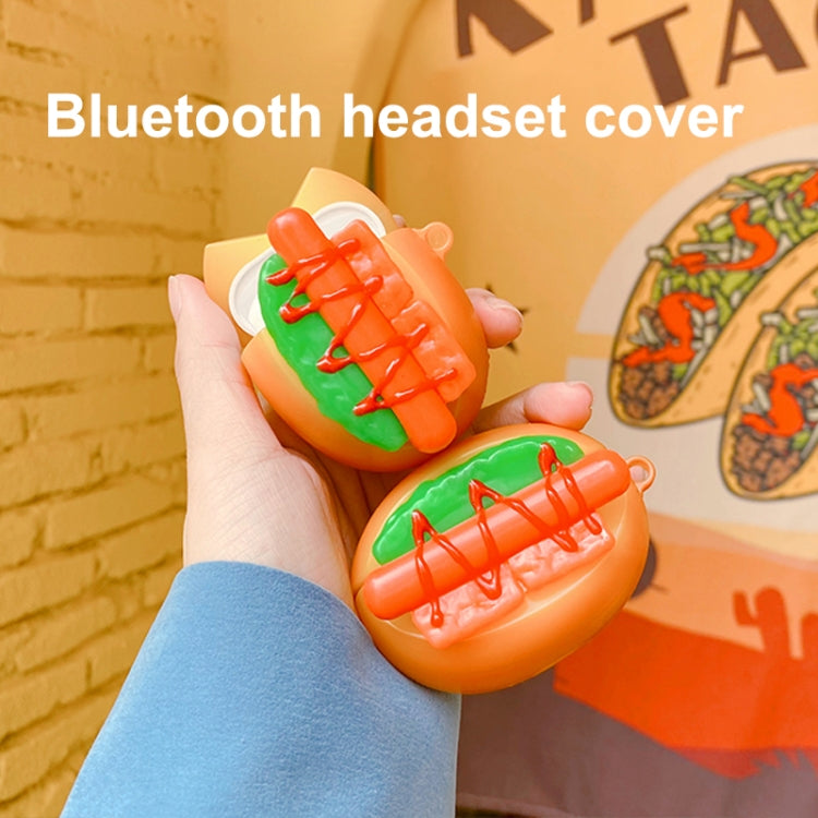 Ham Bread Shape Silicone Wireless Earphone Protective Case For AirPods Pro