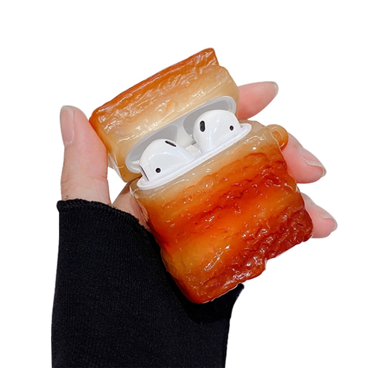 Pork Belly Shape Silicone Wireless Earphone Protective Case For AirPods 1 / 2