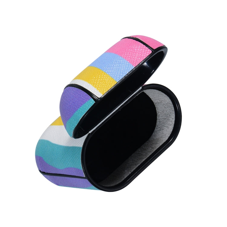 Rainbow Skin Sticking Earphone Protective Case with Hook For AirPods 1 / 2