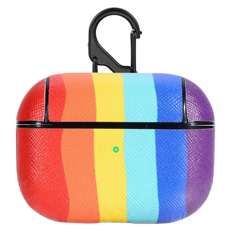 Rainbow Skin Sticking Earphone Protective Case with Hook For AirPods Pro