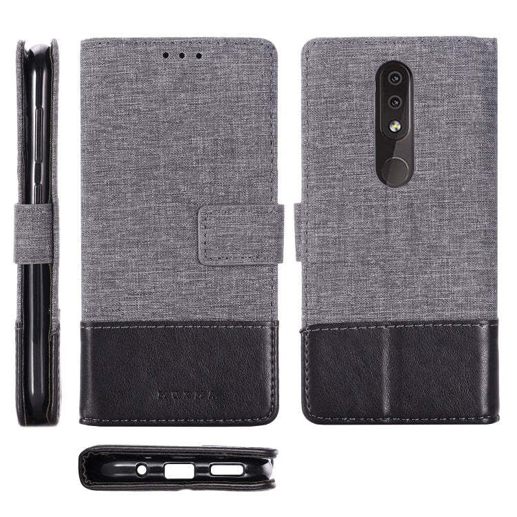 For Nokia 4.2 MUXMA MX102 Horizontal Flip Canvas Leather Case with Stand & Card Slot & Wallet Function
