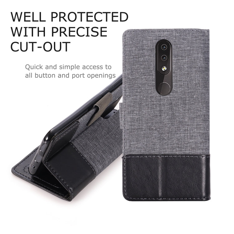 For Nokia 4.2 MUXMA MX102 Horizontal Flip Canvas Leather Case with Stand & Card Slot & Wallet Function