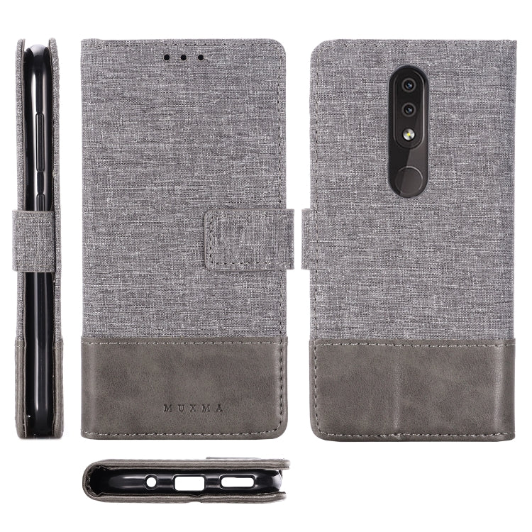 For Nokia 4.2 MUXMA MX102 Horizontal Flip Canvas Leather Case with Stand & Card Slot & Wallet Function