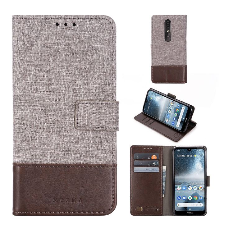 For Nokia 4.2 MUXMA MX102 Horizontal Flip Canvas Leather Case with Stand & Card Slot & Wallet Function