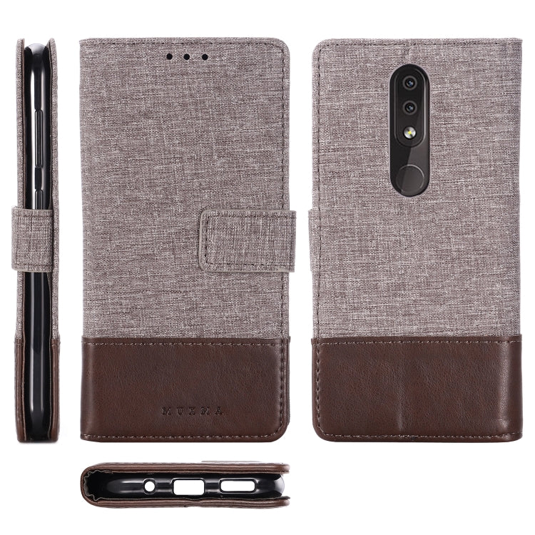 For Nokia 4.2 MUXMA MX102 Horizontal Flip Canvas Leather Case with Stand & Card Slot & Wallet Function