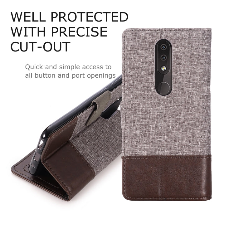 For Nokia 4.2 MUXMA MX102 Horizontal Flip Canvas Leather Case with Stand & Card Slot & Wallet Function