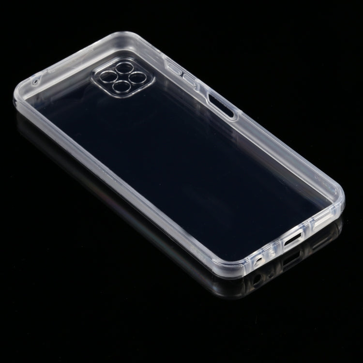 For Samsung Galaxy A22 5G PC+TPU Ultra-thin Double-sided Full Coverage Transparent Soft Case