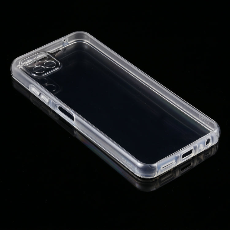 For Samsung Galaxy A22 5G PC+TPU Ultra-thin Double-sided Full Coverage Transparent Soft Case