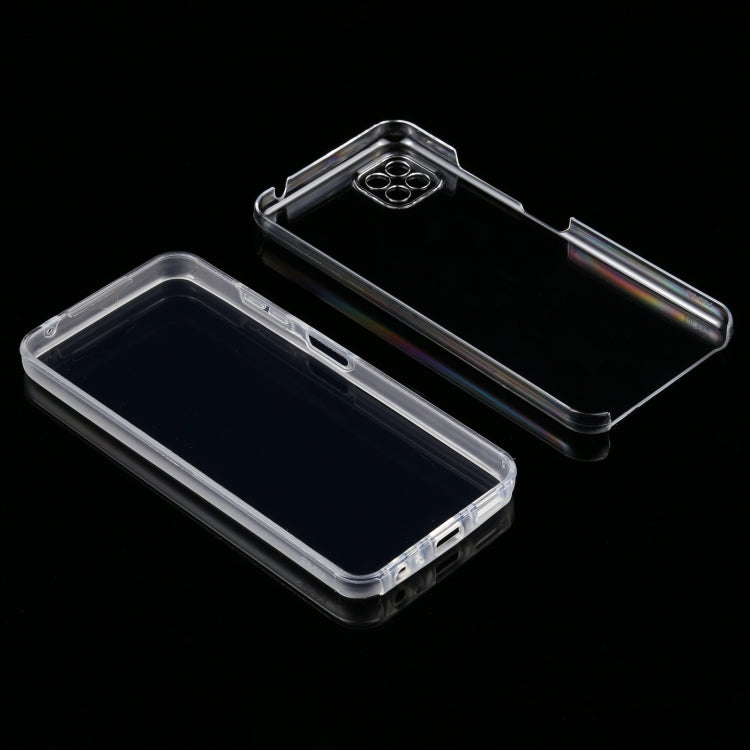 For Samsung Galaxy A22 5G PC+TPU Ultra-thin Double-sided Full Coverage Transparent Soft Case