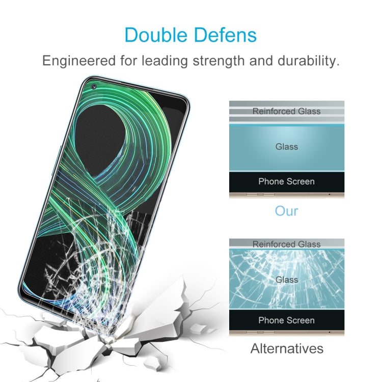 For OPPO Realme 8 5G / 8S 5G 50 PCS 0.26mm 9H 2.5D Tempered Glass Film