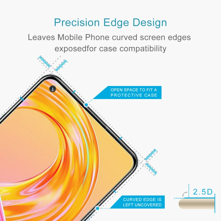 For OPPO Realme 8 / 8 Pro / 9 / 9 Pro+ 50 PCS 0.26mm 9H 2.5D Tempered Glass Film