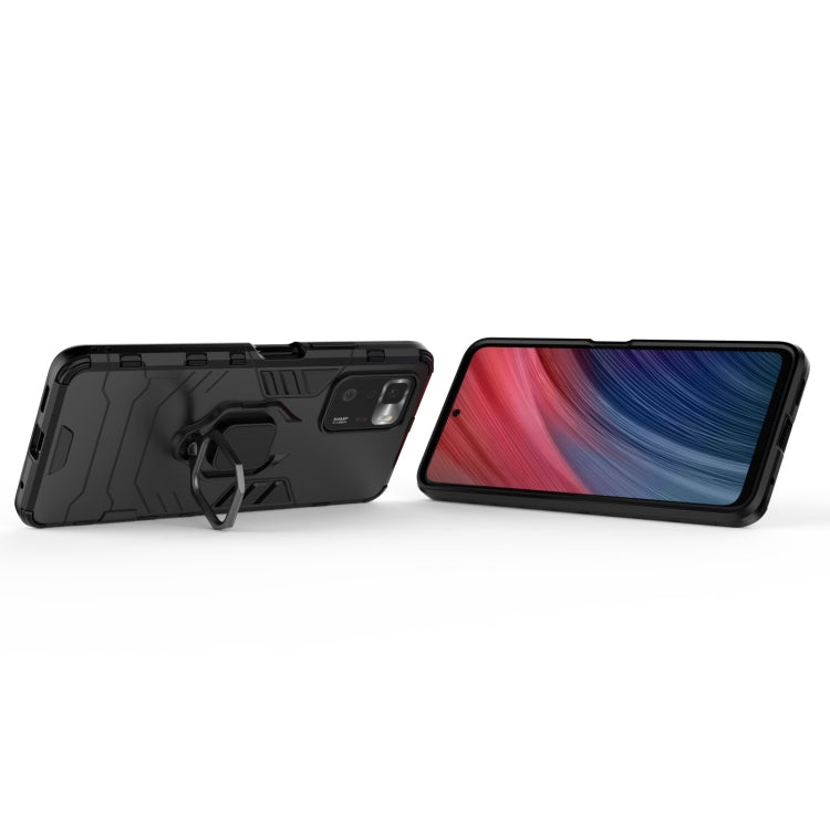 For Xiaomi Redmi Note 10 Pro 5G Shockproof PC + TPU Protective Case with Magnetic Ring Holder