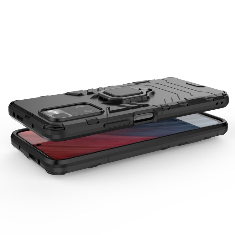 For Xiaomi Redmi Note 10 Pro 5G Shockproof PC + TPU Protective Case with Magnetic Ring Holder