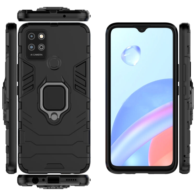 For Honor Play 5T Shockproof PC + TPU Protective Case with Magnetic Ring Holder