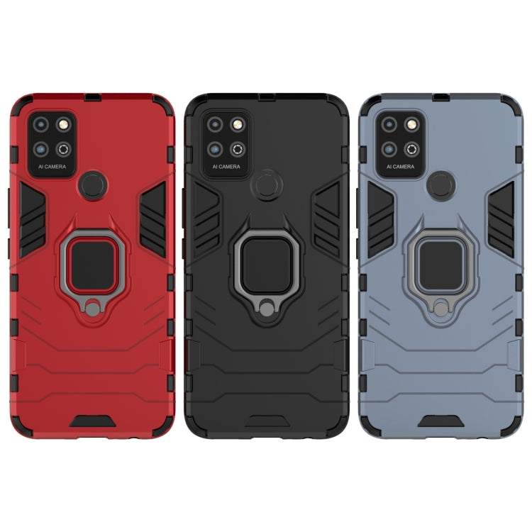 For Honor Play 5T Shockproof PC + TPU Protective Case with Magnetic Ring Holder