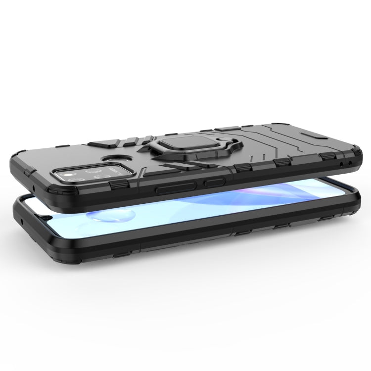 For Honor Play 5T Shockproof PC + TPU Protective Case with Magnetic Ring Holder