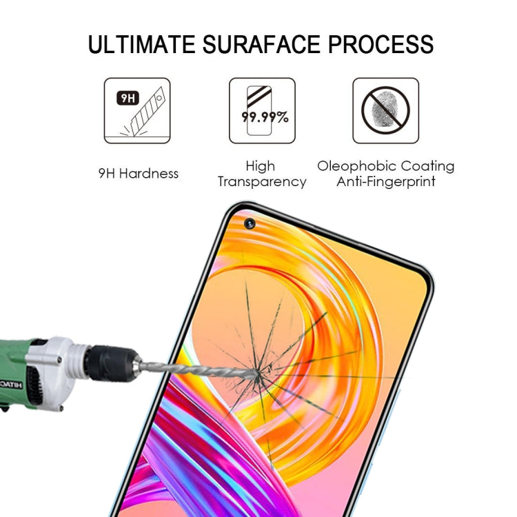 For OPPO Realme 8 / 8 Pro Full Glue Full Cover Screen Protector Tempered Glass Film
