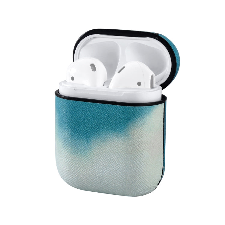 Watercolor Skin Sticking Earphone Protective Case with Hook For AirPods 1 / 2