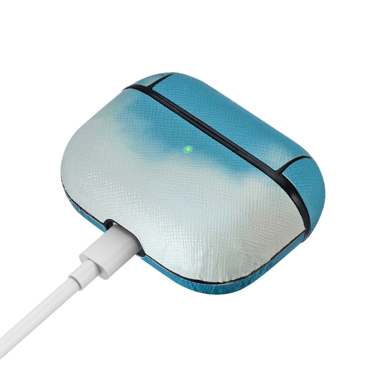 Watercolor Skin Sticking Earphone Protective Case with Hook For AirPods Pro