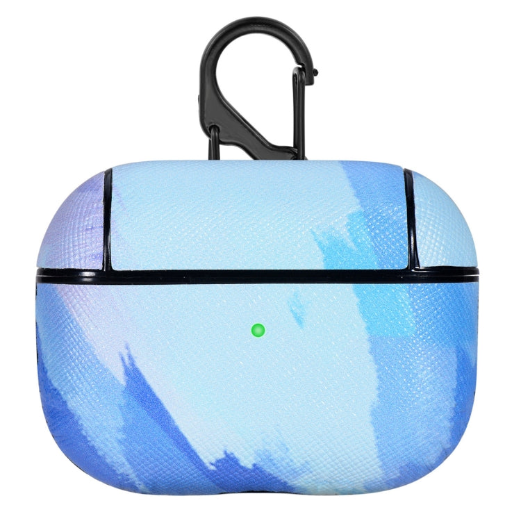 Watercolor Skin Sticking Earphone Protective Case with Hook For AirPods Pro