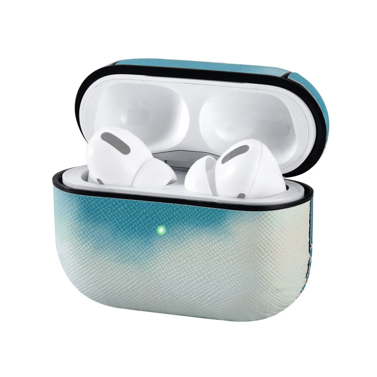 Watercolor Skin Sticking Earphone Protective Case with Hook For AirPods Pro