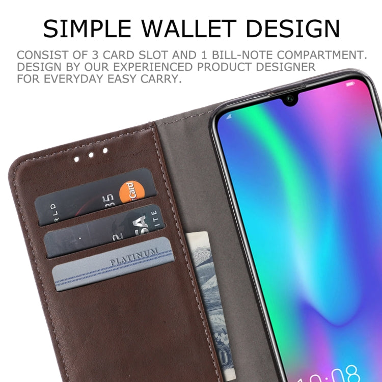 For Huawei Honor 10 Lite MUXMA MX102 Horizontal Flip Canvas Leather Case with Stand & Card Slot & Wallet Function