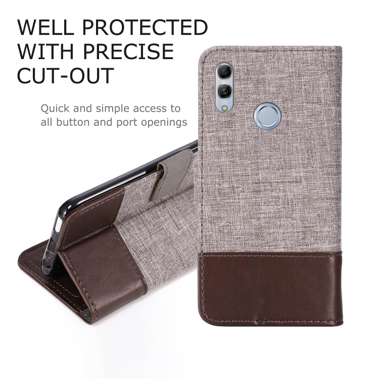 For Huawei Honor 10 Lite MUXMA MX102 Horizontal Flip Canvas Leather Case with Stand & Card Slot & Wallet Function