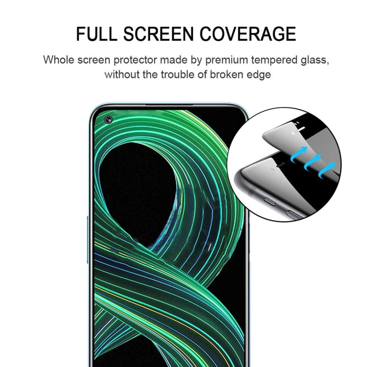 For OPPO Realme 8 5G / 8S 5G 25 PCS Full Glue Full Screen Tempered Glass Film
