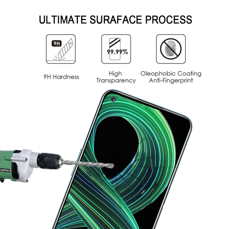 For OPPO Realme 8 5G / 8S 5G 25 PCS Full Glue Full Screen Tempered Glass Film
