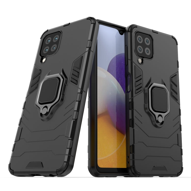 For Samsung Galaxy A22 4G Shockproof PC + TPU Protective Case with Magnetic Ring Holder
