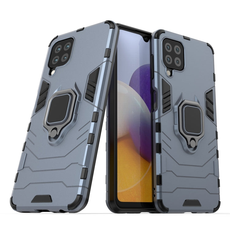 For Samsung Galaxy A22 4G Shockproof PC + TPU Protective Case with Magnetic Ring Holder