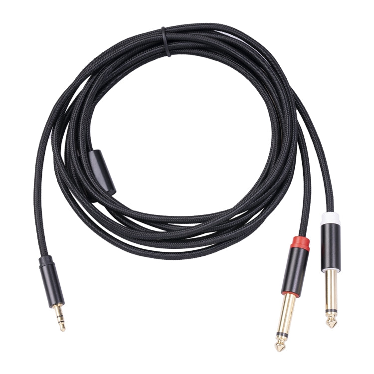 3683 3.5mm Male to Dual 6.35mm Male Audio Cable, Cable Length:2m(Black)