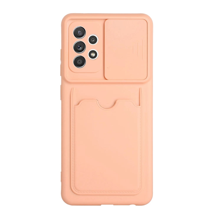 For Samsung Galaxy A52 5G / 4G Sliding Camera Cover Design TPU Protective Case with Card Slot